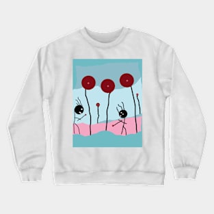 Kids in the Field Stick Figure Crewneck Sweatshirt